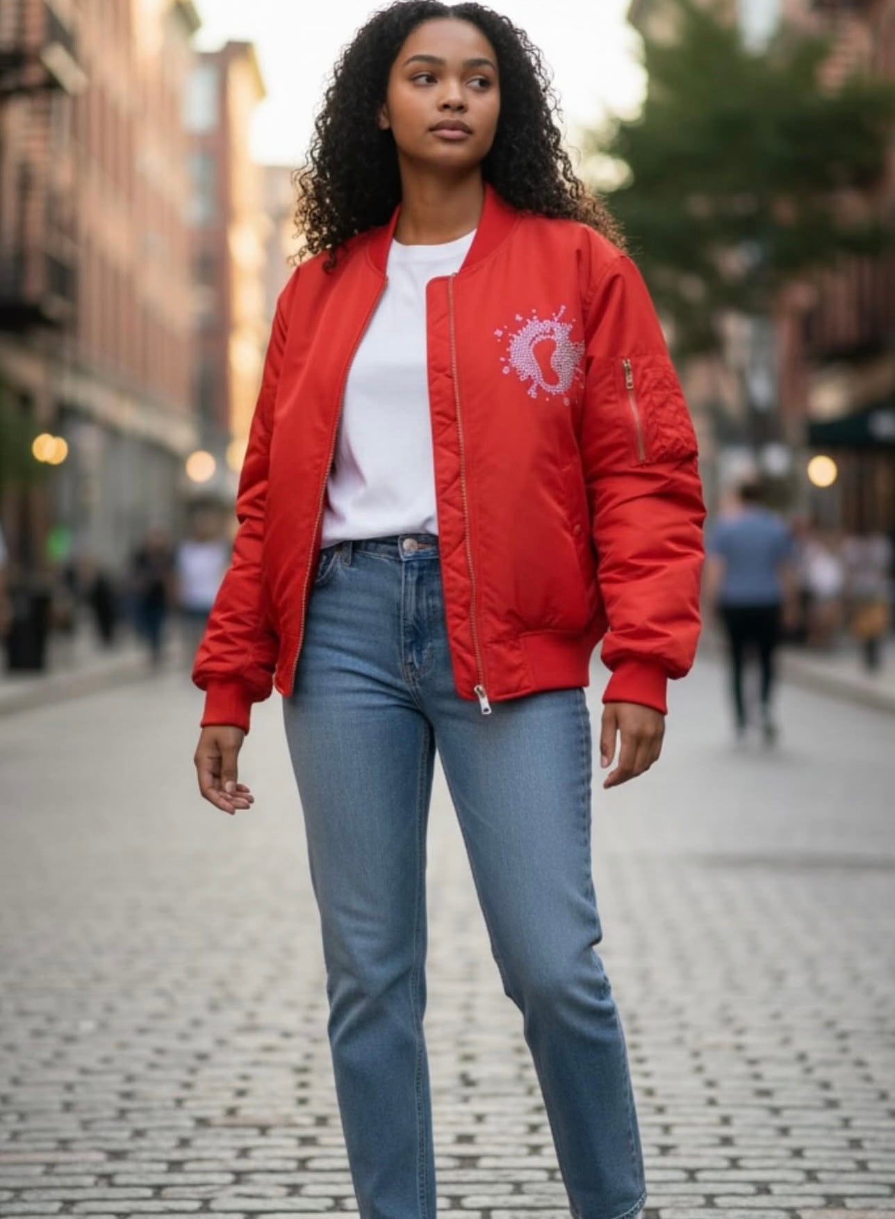 MUD BABYZ LADIES SUNBURST BOMBER JACKET